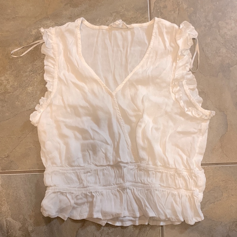 White Hippie Rose Blouse